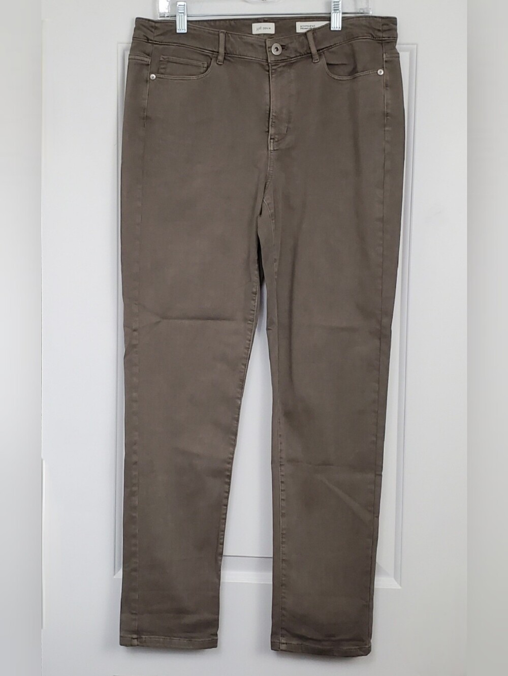 J Jill Womens Boyfriend Straight Leg Ankle 5 Pocket Denim Jeans - Size 12 - NWT